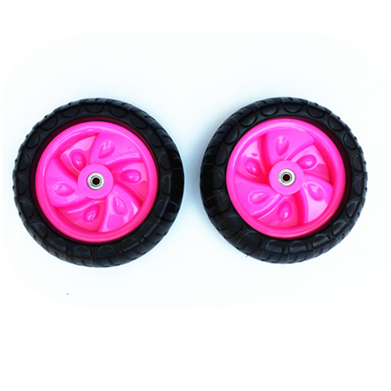 童车儿童车轮子三轮车脚踏车轮胎车轮前轮配件后前车轮车轱辘通用