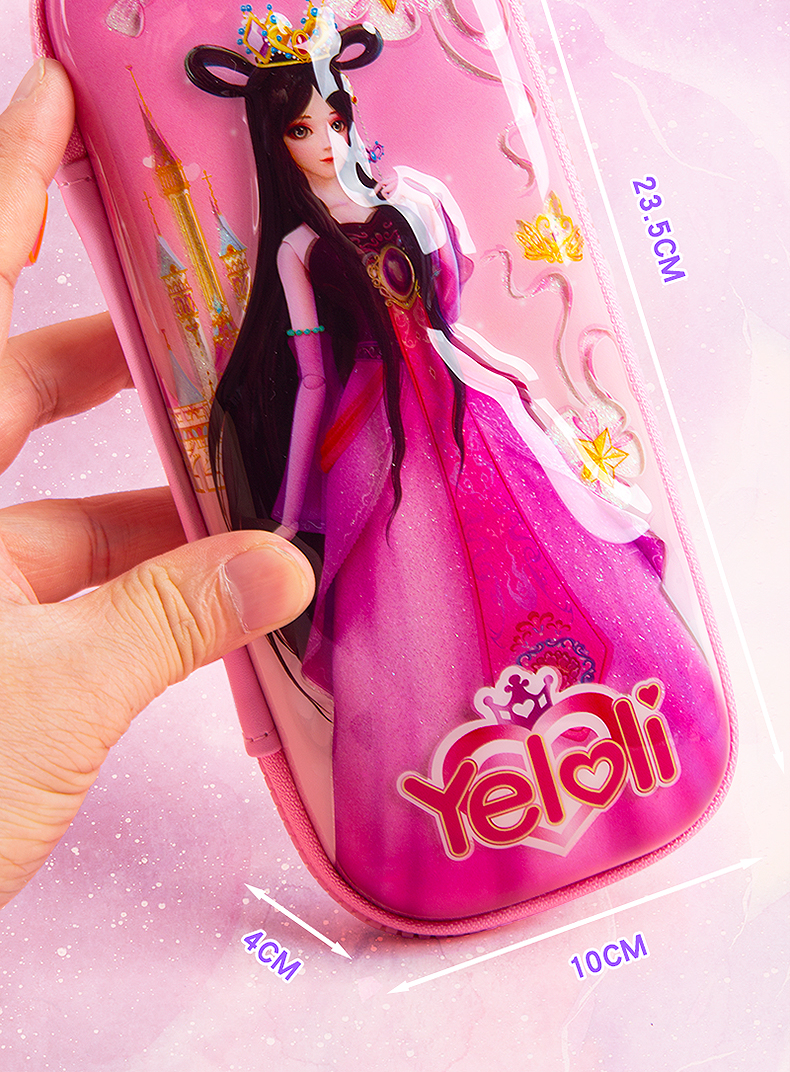 迪士尼disney2022新款叶罗丽文具盒立体小学生笔袋幼儿园可爱创意儿童