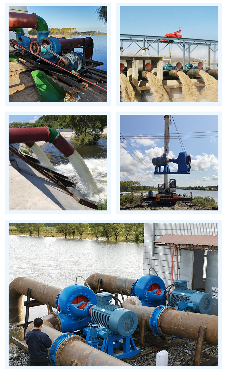 晋百年柴油抽水机8寸混流泵350hw大流量农用灌溉水泵大型10寸20寸排涝