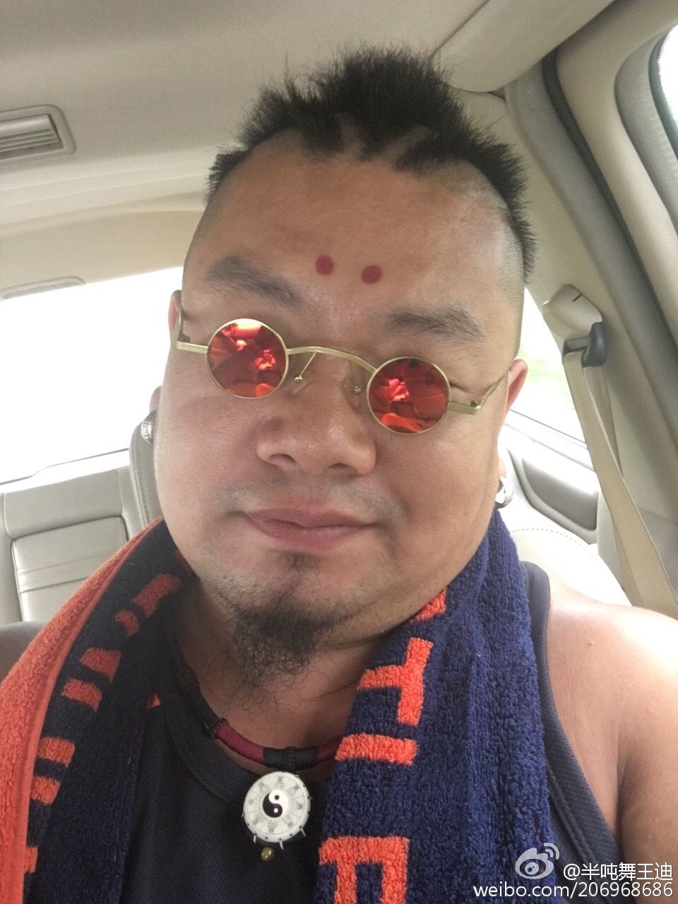 眼镜太子镜男小框圆形墨镜潮太阳镜新乌龙院同款嘻哈黑框黑片偏光镜镜