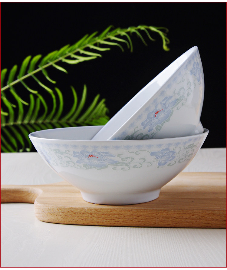 景德镇饭碗 吃饭碗 饭碗 家用景德镇6英寸老式陶瓷汤面饭碗大碗家用