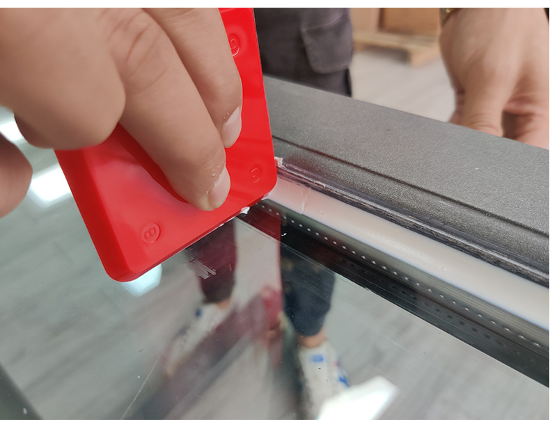 刮胶板玻璃胶修边器结构胶硅胶刮片多功能刮板工具打胶神器 红色 刮