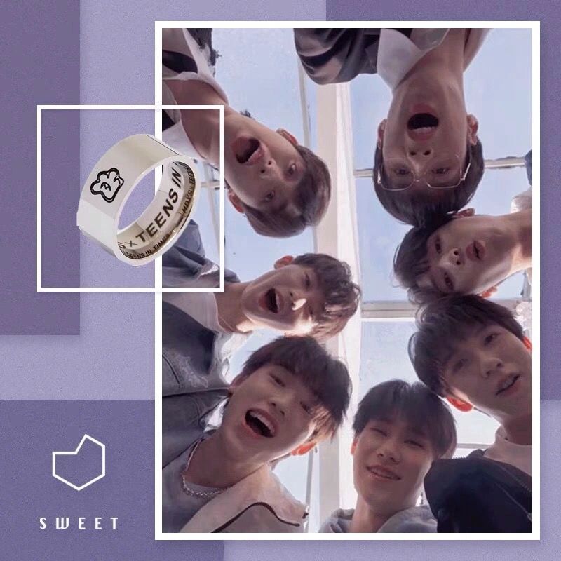 品岱tnt时代少年团周边爆米花戒指刘耀文马嘉祺宋亚轩粉丝应援女指环