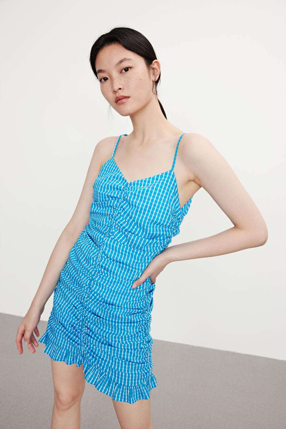 【明星同款】ur2021春夏新品青春女装吊带宝藏连衣裙yv14s7ee2001