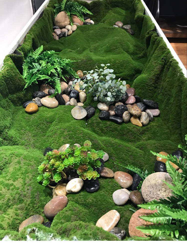 仿真草仿真青苔人造草坪草皮室内盆景造景石长草假苔藓植物墙装饰微