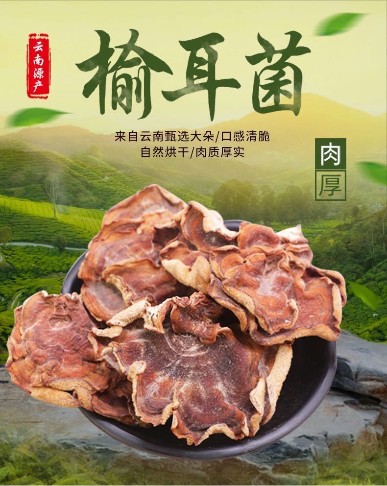榆耳菌云南干货干榆耳金耳菌干玛卡菌素食榆耳佛系素食精品榆耳1斤