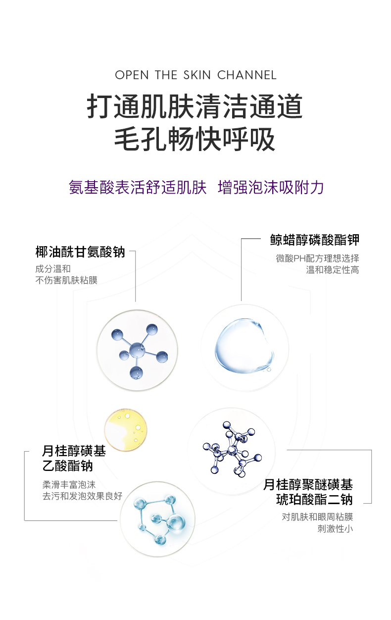 德妃紫苏洗面奶氨基酸深层清洁收缩毛孔控油泡沫温和不刺激洁面乳男女学生 德妃紫苏洗面奶   150ml