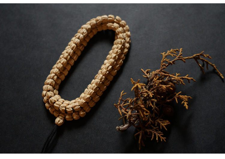 情冰 热振柏香籽龙爪百香籽个性项链 佛珠菩提子手串 龙爪纹7mm【图片