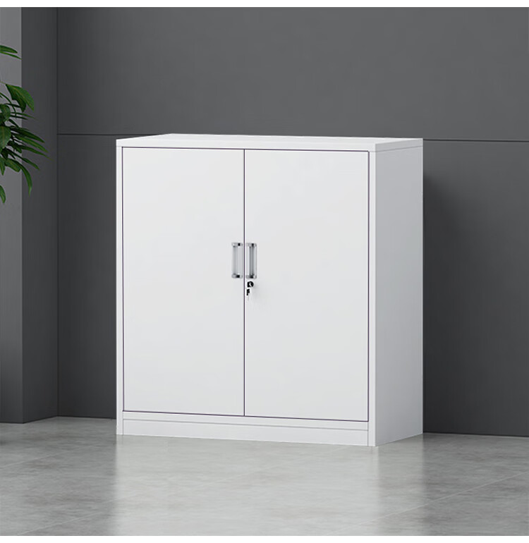 60办公室a4铁皮柜文件柜带锁家用矮柜储物柜员工资料柜档案柜子绿色