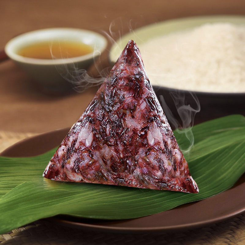 粽子黑米粽红豆粽现包现发货真空包装早餐速食 5个黑糯米红枣粽 5个黑