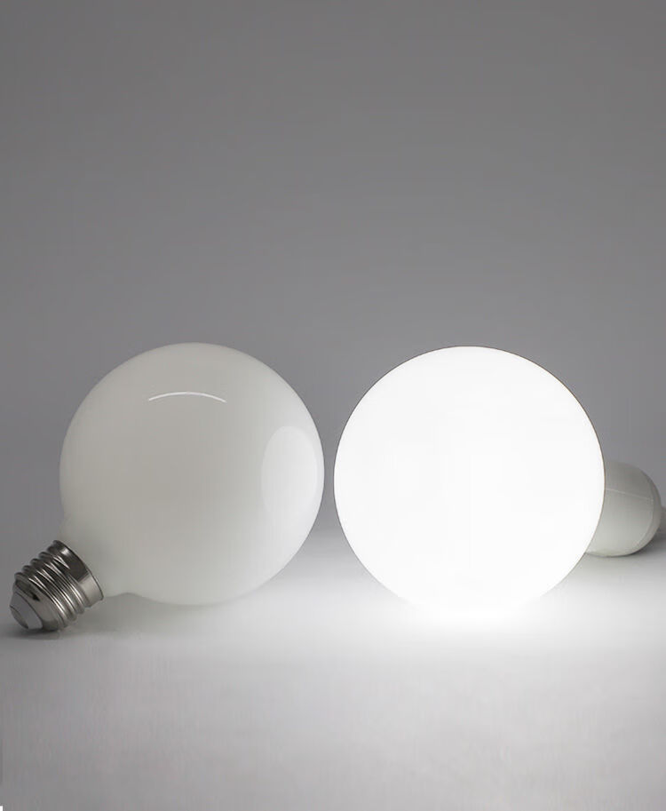 led龙珠灯泡大螺球泡暖黄家用节能灯化妆镜梳妆台镜前灯 暖光 g45奶白