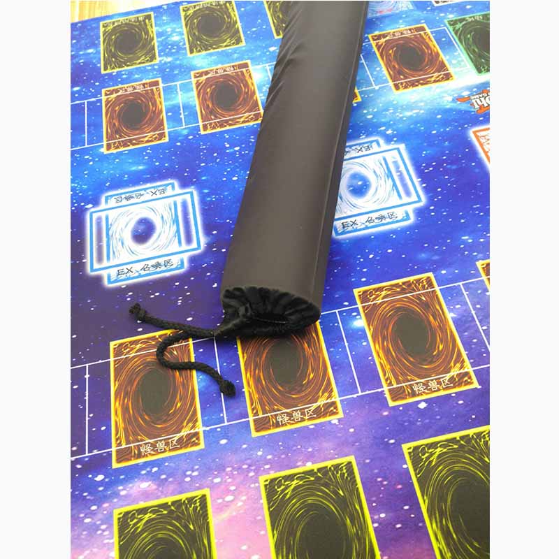 游戏王决斗盘桌游大4中文卡牌橡胶垫场地垫子牌垫双人垫日文卡背蓝6