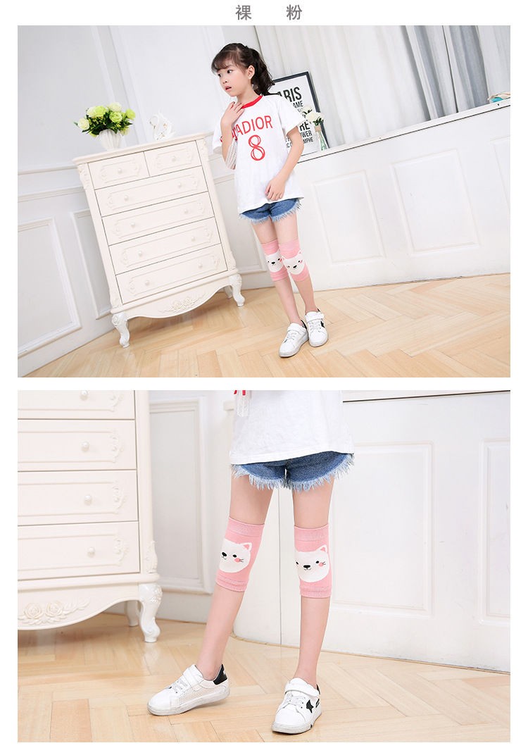 儿童运动护膝夏天护膝盖女孩跳舞护腿袜套宝宝夏季薄款儿童护膝防摔