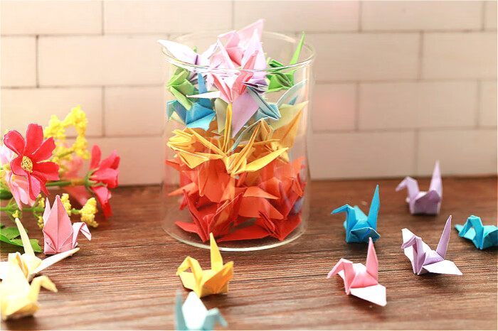 嘉迅鸽 手工成品千纸鹤做好的折纸生日礼品创意许愿礼物送男女友走心