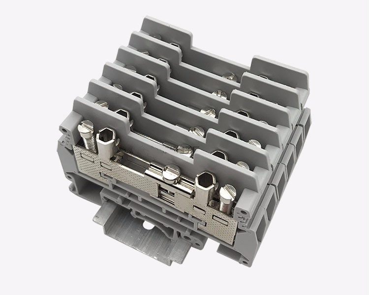 urtks电流端子纯铜导轨式urtk6s电流试验接线端子排黄色