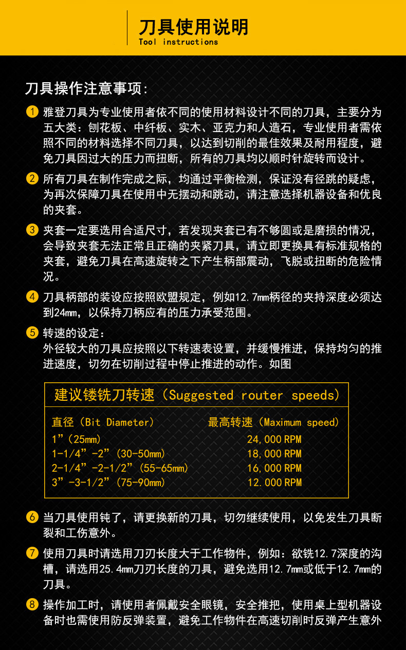 公制tct双刃直刀电木铣铣刀修边机开槽刀雕刻机刀镂铣刀锣刀 1/4*1mm*