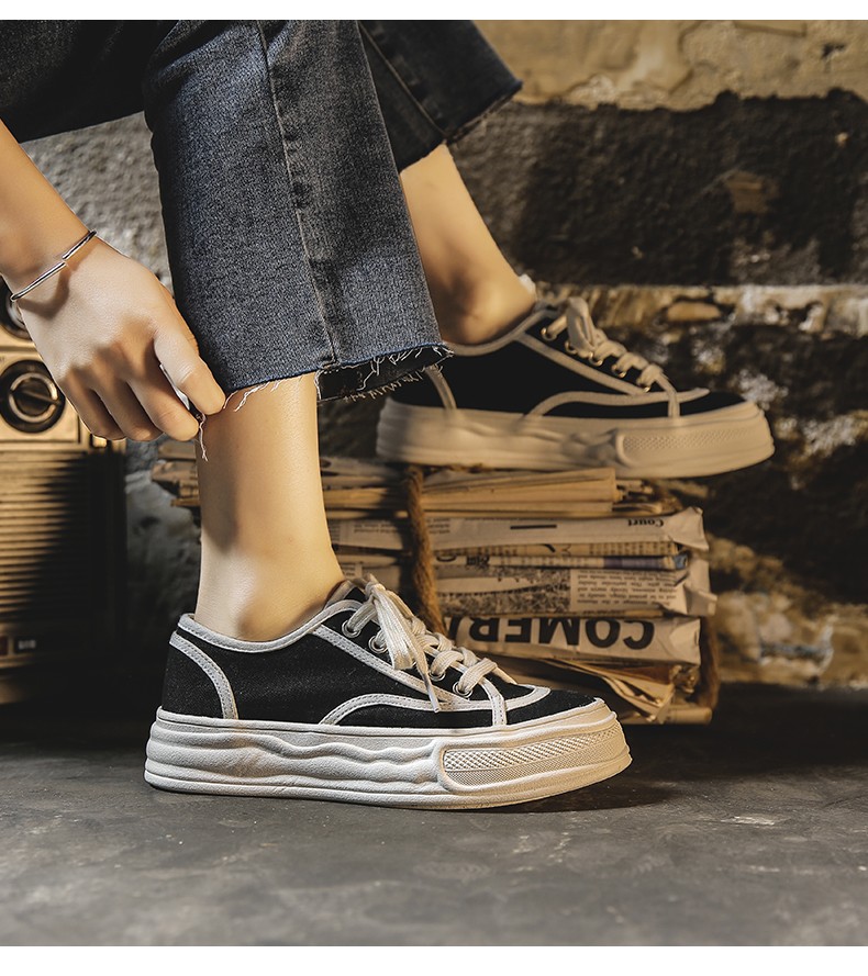 飞耀帆布鞋女溶解底学生新款百搭潮鞋简约韩版休闲板鞋女ins潮鞋子