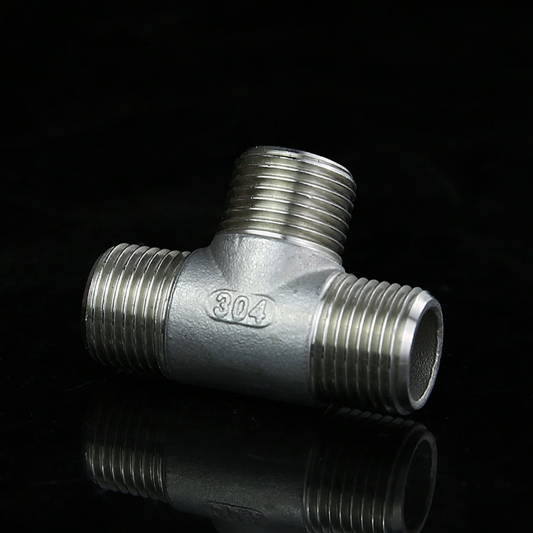 外丝三通 外牙丝口三通变径等径三通8 304材质-2分外牙三通【图片