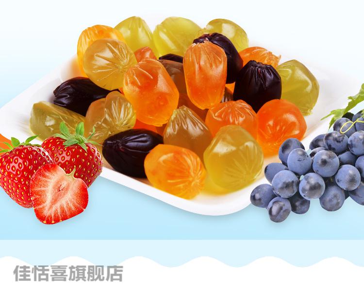 uha悠哈酷露露果汁软糖52g6袋零食味觉糖水果味袋装年货糖果白葡萄味6