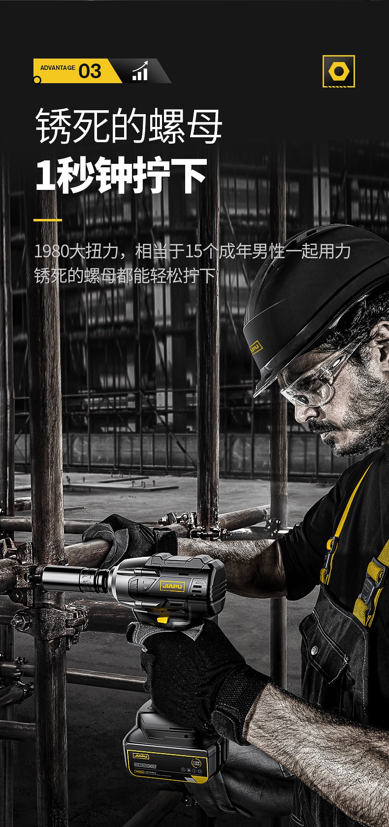 电动扳手大扭力无刷冲击风炮充电式架子工套筒锂电池重型汽修工具