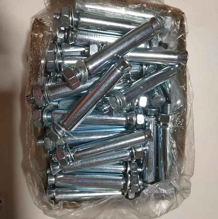 厂家直销镀锌膨胀螺丝白锌加长铁胀管螺栓拉爆非标m6m8m10m12m14 10*