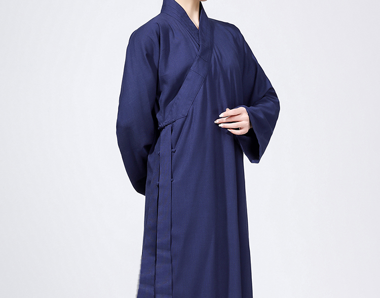 道士服装道教法衣道袍八卦衣斜襟三清领长袍男夏季棉麻武当服女情侣