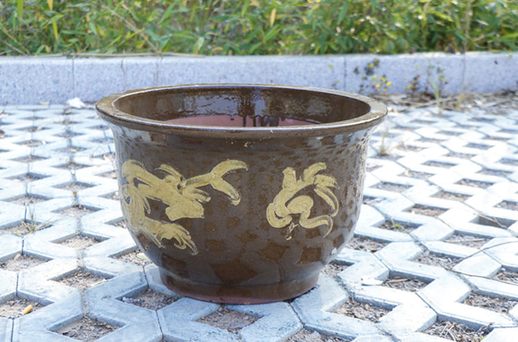 陶瓷花盆大号龙缸大花盆特大号庭院种树树桩盆景铁树发财树vieruodis