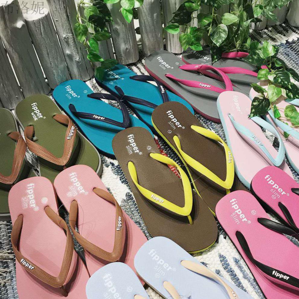 旗舰】马来西亚fipper大象牌天然橡胶沙滩平底休闲夹趾男女人字拖鞋