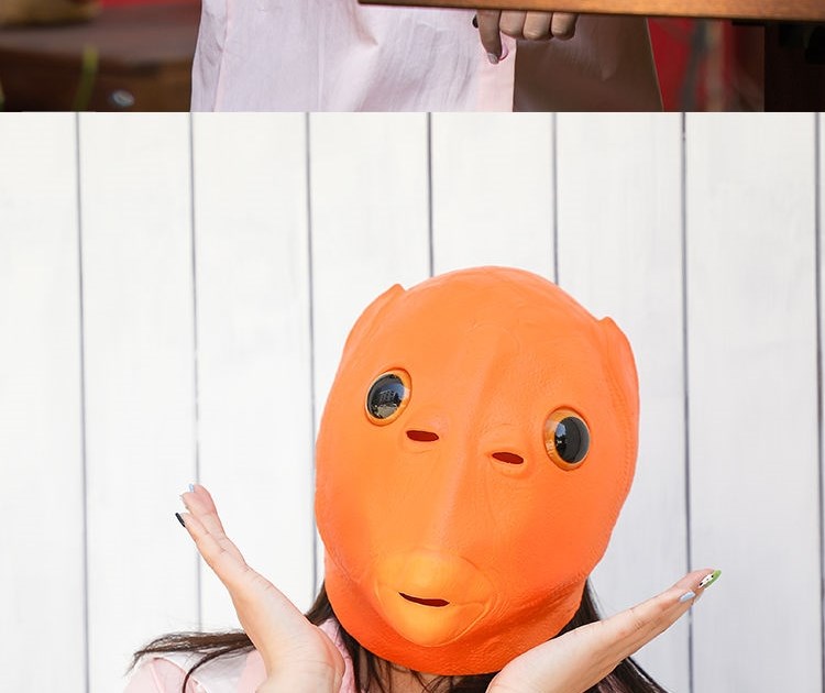 鱼人怪头套绿头鱼头套鱼头头面具男女鱼人头套绿鱼怪头套全脸创意 p86