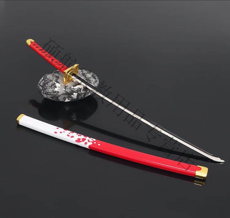 海贼王动漫周边兵器 雨之希留妖刀雷雨金属武器模型摆件玩具oloey