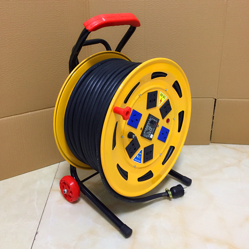 4平方大功率电缆拖线盘施工盘绕线卷线接线盘50米100米30米厂标3芯4