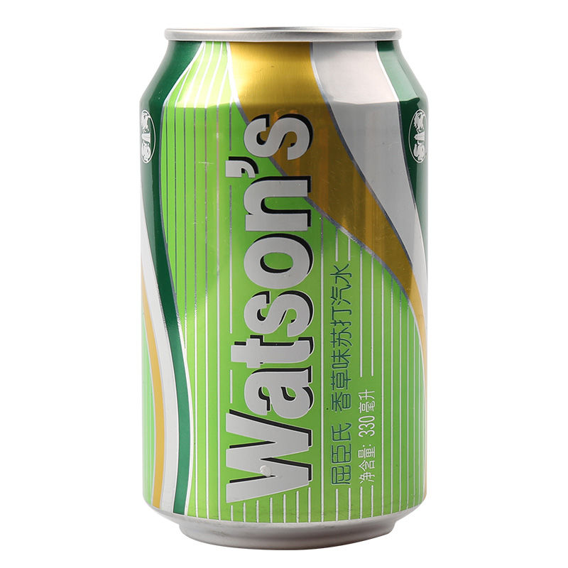 屈臣氏(watsons)香草味330ml*24听苏打汽水香草味苏打水饮品饮料调酒