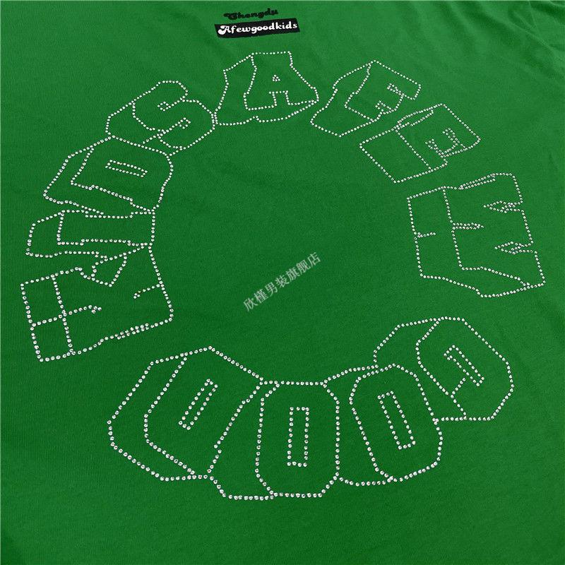 fff支线线上商店 马思唯同款afgk2022夏新款定制发泡印花t恤男国潮