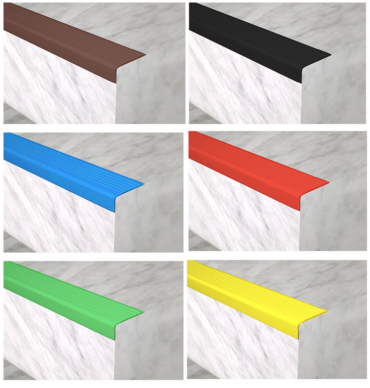 楼梯防滑条防撞包角胶条硅胶收边压边条pvc幼儿园台阶护角包边条全