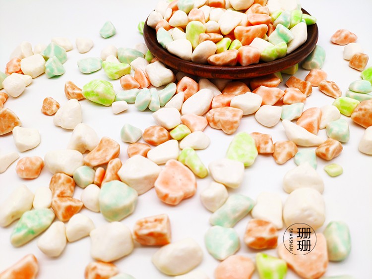 小石头奶糖8090后怀旧软糖酸奶味巧克力味糖果彩色石头糖巧克力味200g