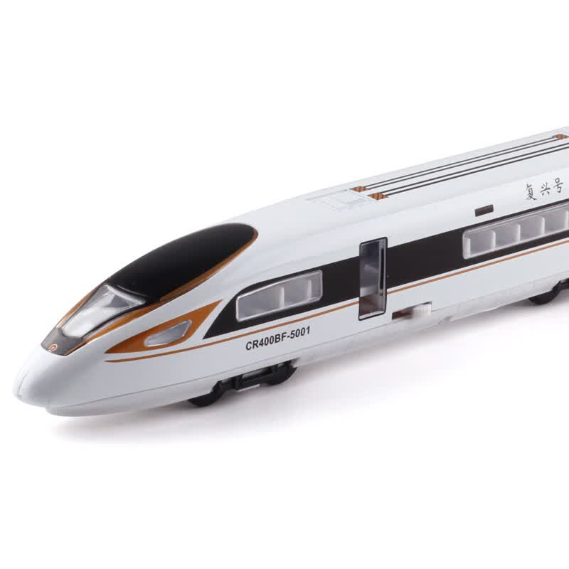 高铁动车组模型和谐号仿真火车玩具大号火车头地铁磁力声光复兴号模型