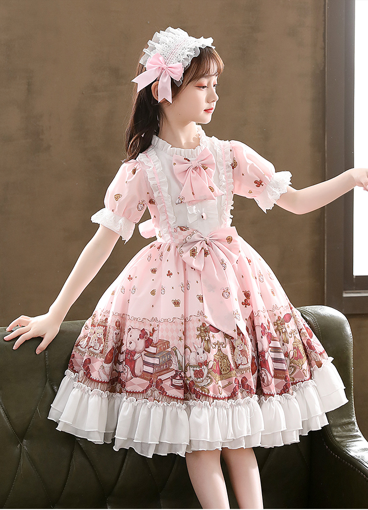 服式女童洛丽塔夏连衣裙童装lolita裙子夏季儿童公主裙夏装女孩萝莉塔