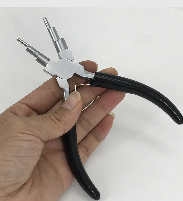 绕线钳铜丝首饰diy专用6六段钳圆嘴有节钳创意手工制作工具绕丝棒