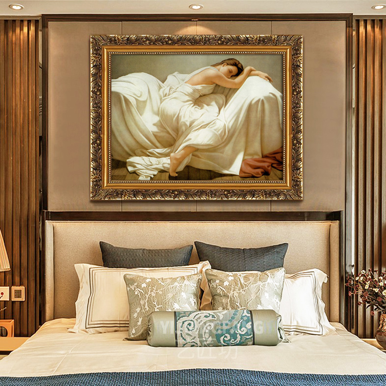 卧室装饰画人体油画酒店包房壁画ktv墙画艺术裸体画浴室画 om-29 带框