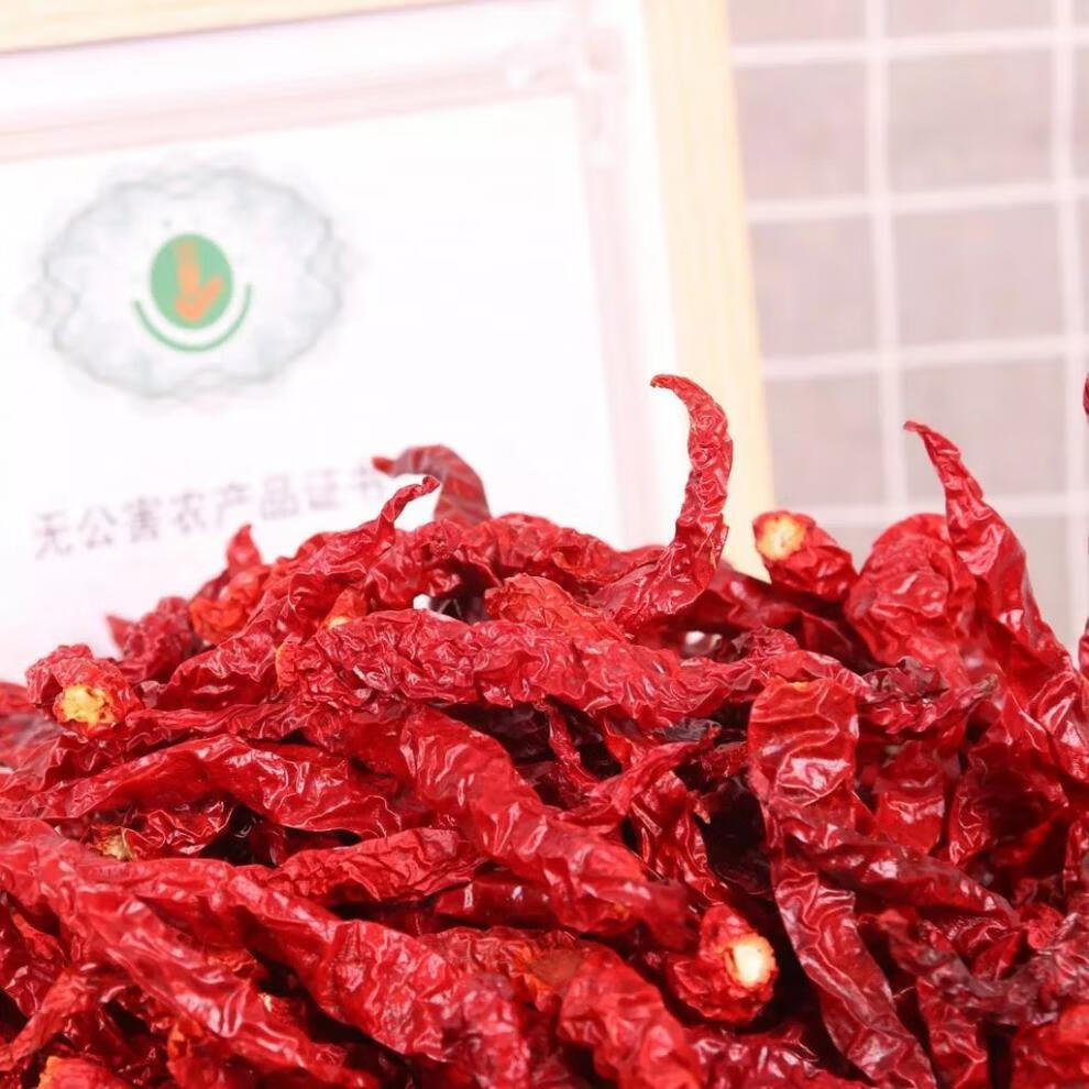 鲜红线辣椒陕西宝鸡干辣椒秦椒线线辣子香辣油泼辣椒 秦椒【辣椒圈】