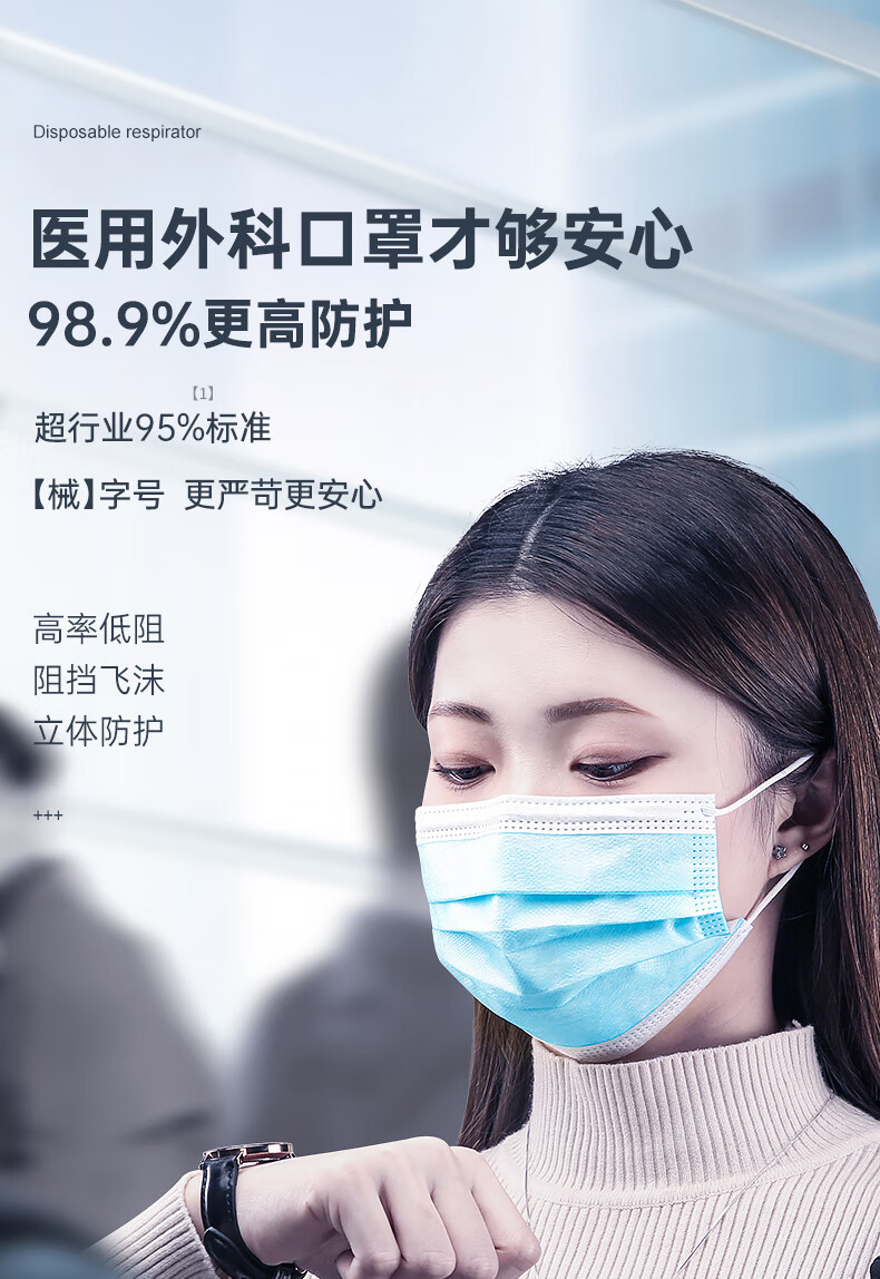 3m医用口罩一次性防护口罩三层正规黑白色成人独立包装 【黑色200只】