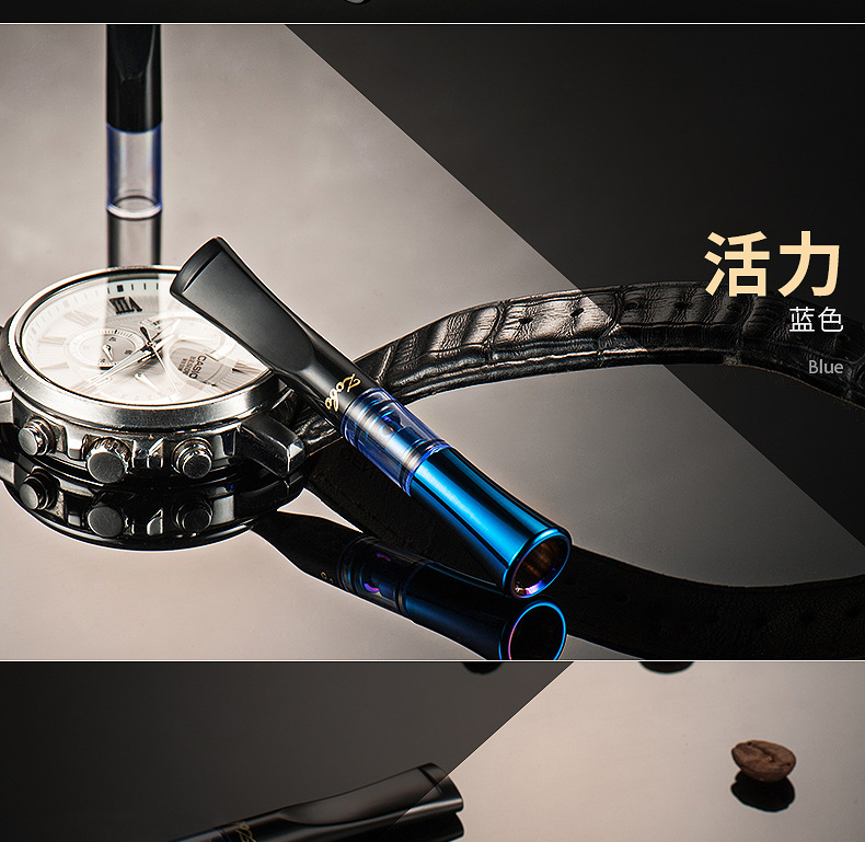 男女可清洗型烟嘴双重循环微孔粗细烟过滤正品烟具 金色【图片 价格