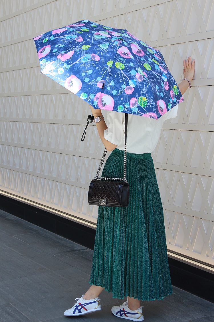 生活日用 雨伞雨具 德国knirps晴雨两用伞 克尼普斯三折女士轻便防晒