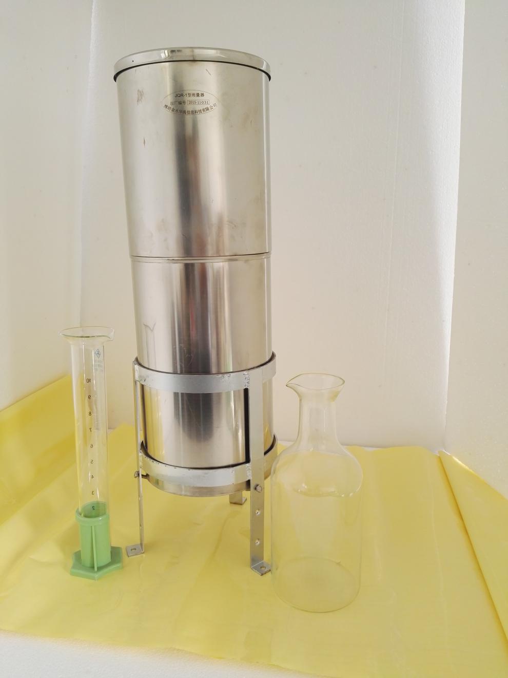 量雨杯雨量筒jqr1不锈钢人工雨量器雨量杯雨量计华禹不锈钢雨量器一套