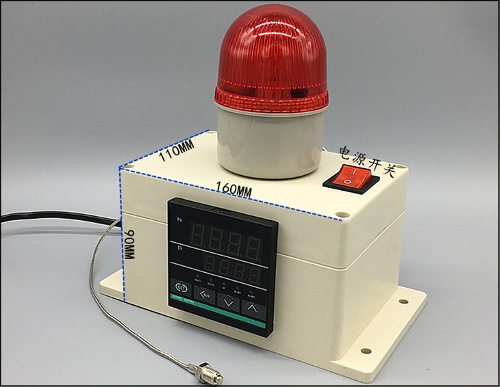 晋百年温度报警器工业设备机房烤箱水温高精度电子数显超高温上下限声