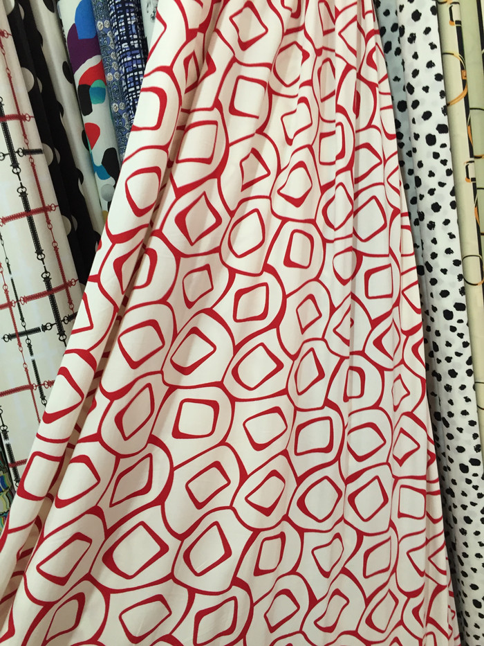 60支棉绵绸人造棉麻布料竹节棉芦荟数码棉绸裙子服装面料 棉18(1米价)