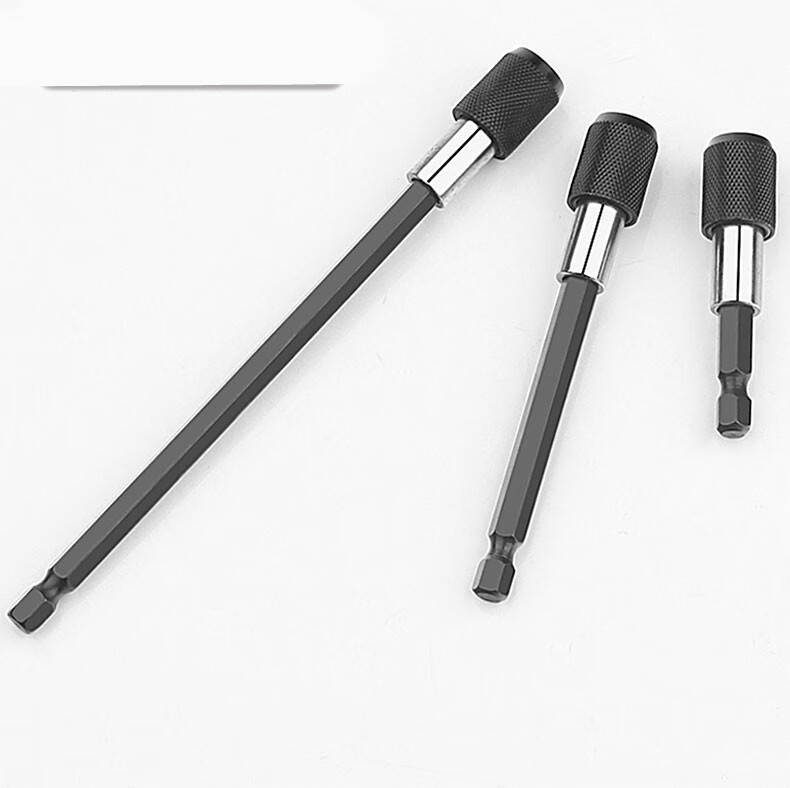 批头加长连接杆自锁接杆延长杆电钻接头延长杆磁性内六角接杆工具自锁