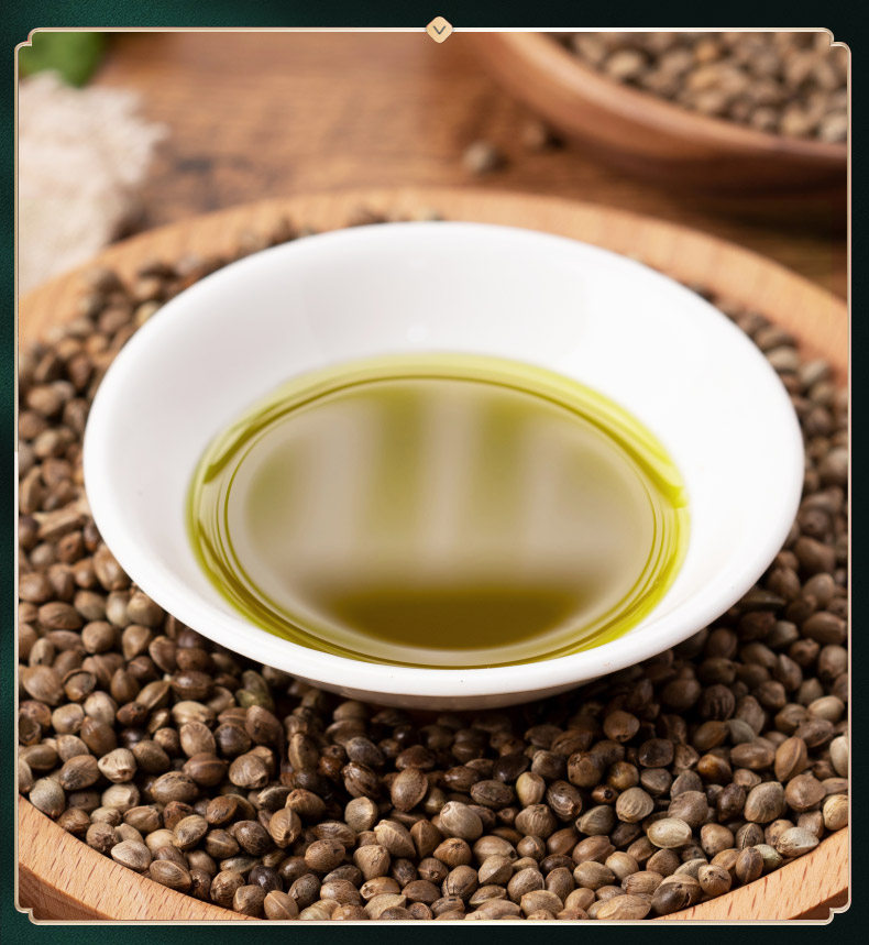 火麻油食用火麻籽油巴马初榨火麻仁油蜂蜜水