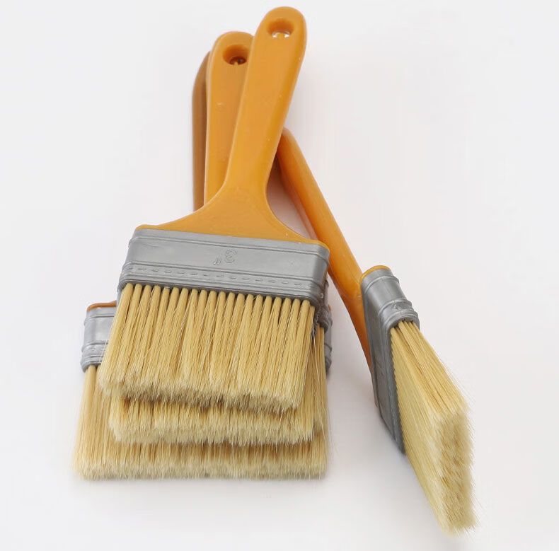 刷子不掉毛油漆刷子毛刷子软毛刷子植毛刷涂料清洁塑料小刷子1寸1把