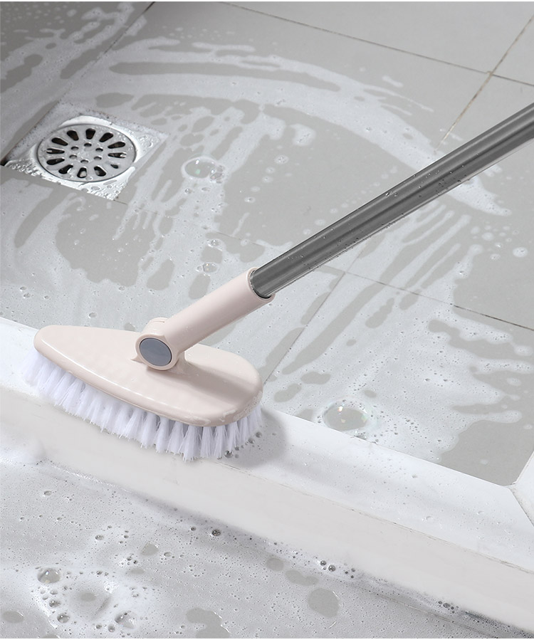 长柄地板刷浴室瓷砖刷硬毛洗厕所刷子卫生间死角去污刮水一体神器